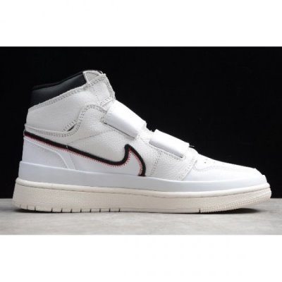 Nike Air Jordan 1 Retro High Double Strap Beyaz / Siyah Basketbol Ayakkabısı Türkiye - SJQXD70N